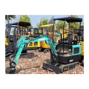 Used Kobelco sk17 mini excavator with mini shovel 1.7 ton second hand kobelco 17 Small Hydraulic Digger for sale