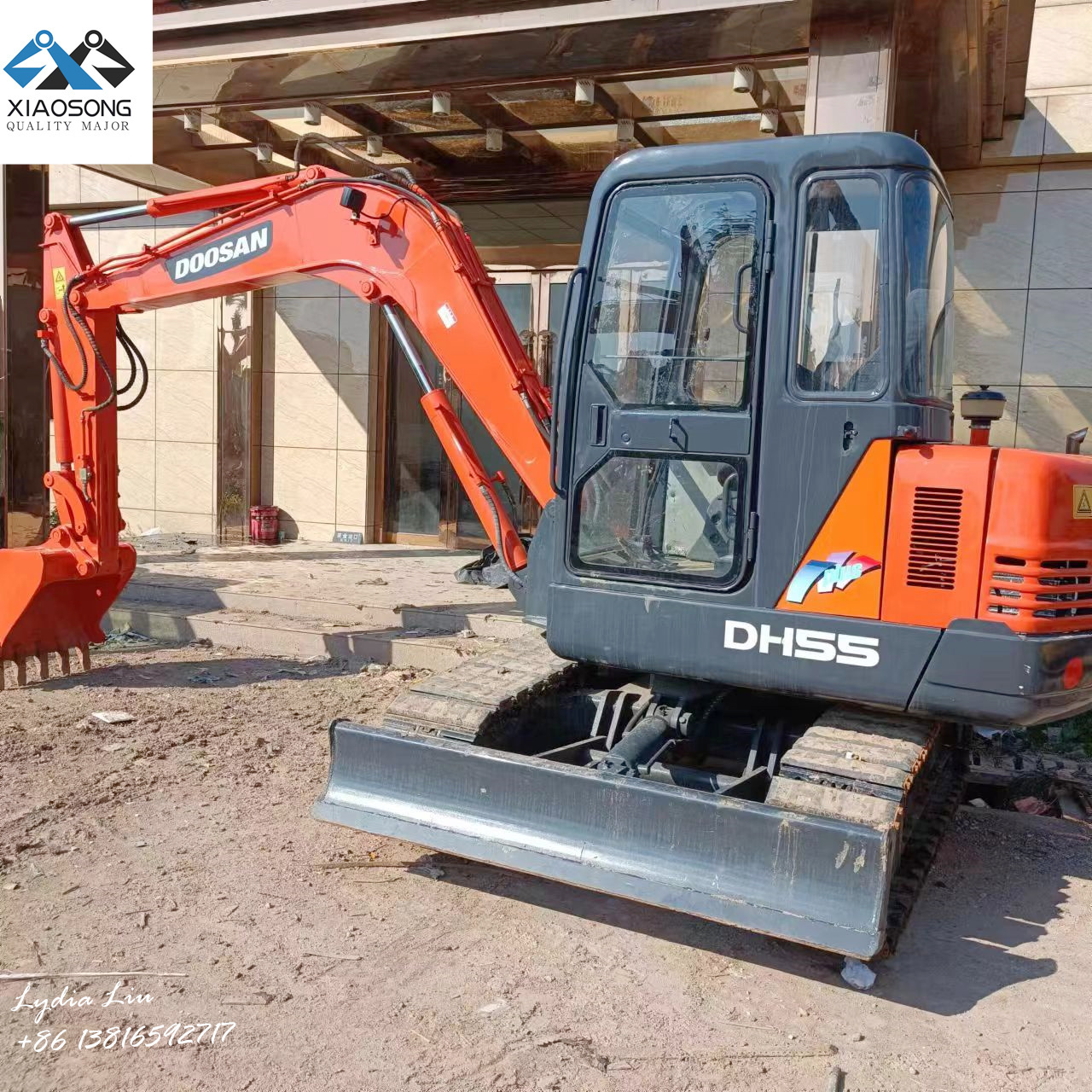 Hot Sale Good Quality Dh55 Hydraulic Mini Excavator Dh55 Secondhand 5.5 Ton Used Doosan Dh55 Crawler Excavator