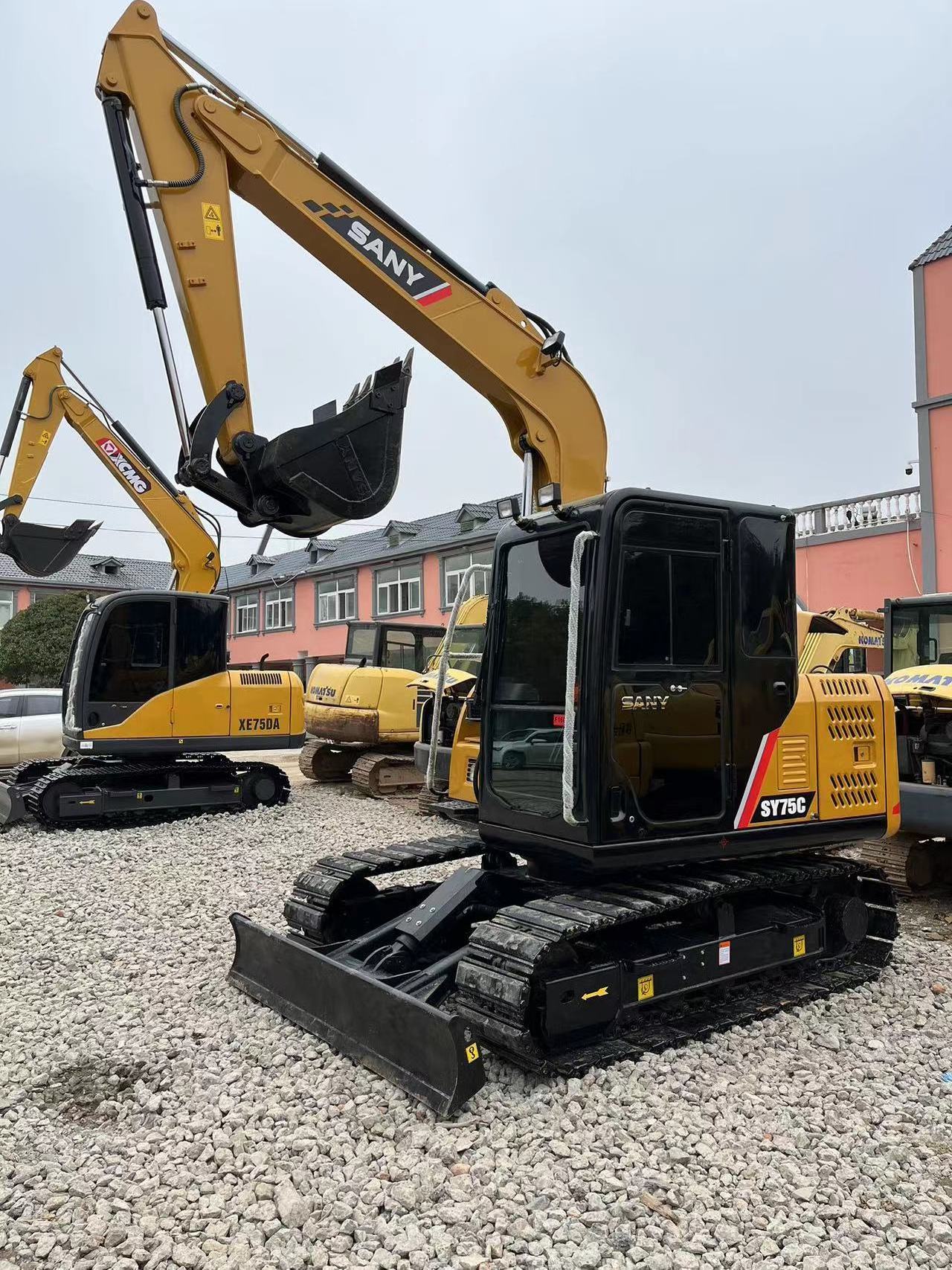 7 Ton Second-hand China SANY SY75C Used Hydraulic Excavator