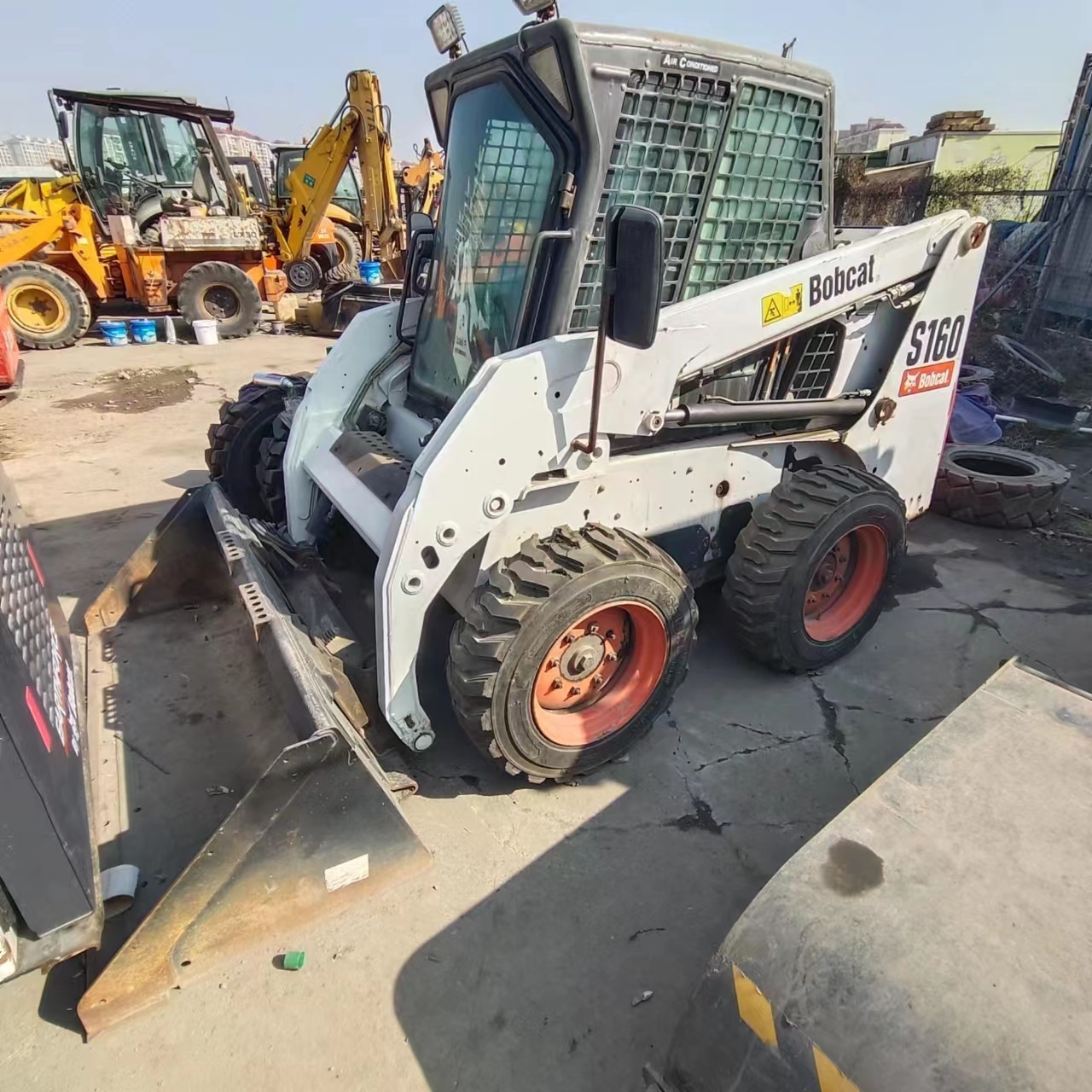 Uesd skid steer price original of USA loader good condition BOBCAT S160 Hot sell Wheel Loaders in China