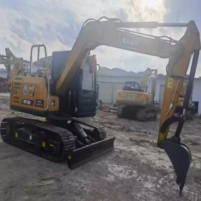 SANY 75 2022Year Used excavator SANY SY75C 7ton Used Second hand excavator SANY SY60C/75C/95C/135C/215C Good condition