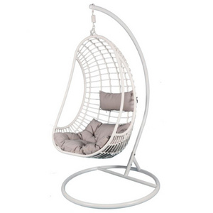 Factory wholesale cheap patio swing outdoor furniture egg chair leisure wicker rattan chair with cushion