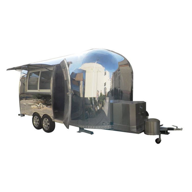 Hot Custom Beach Mobile Bar Coffee Truck Mobile Restaurant Trailer Food Track Remorque Fast Food Truck with Oven Fryer