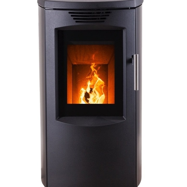 Best Quality Selling Modern Freestanding wood pellet stove with ceramic side boards Home Indoor Heating-Equipment Heater Sales