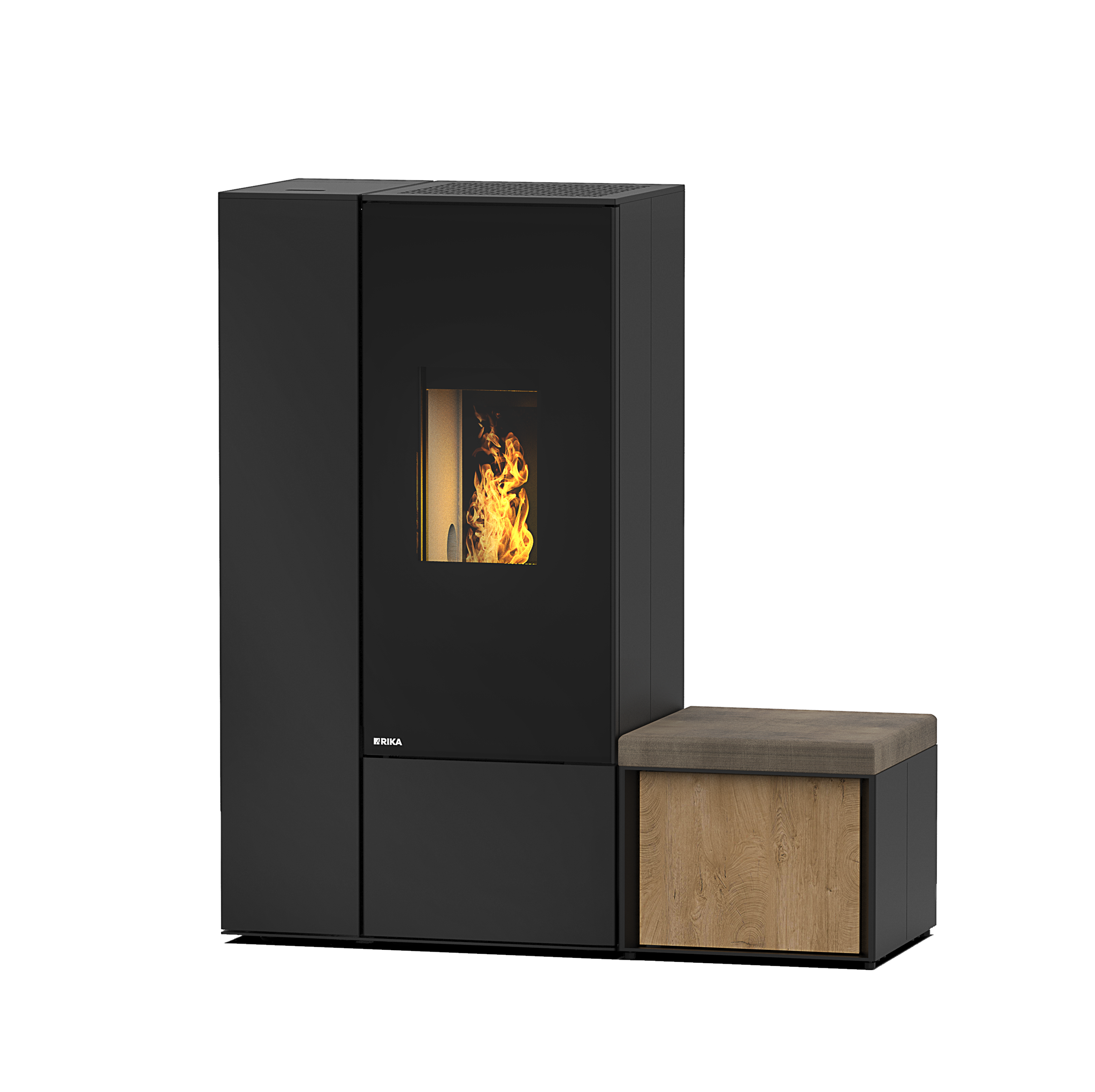 Best Quality Selling Modern Freestanding wood pellet stove with ceramic side boards Home Indoor Heating-Equipment Heater Sales