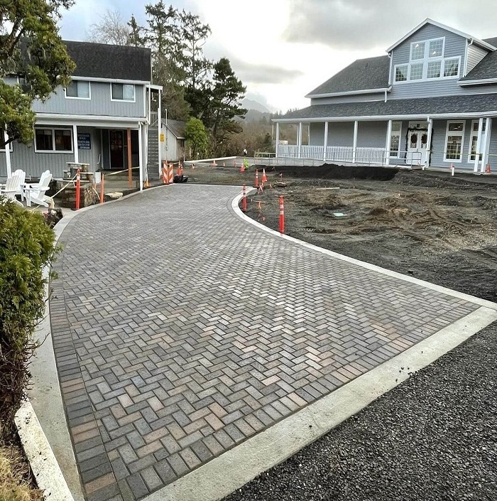 Mesh Paving Stone Type granite cobblestone driveway pavers lowest Price