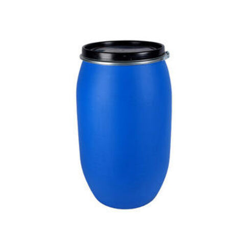 Plastic Barrel 200 Liter HDPE Open Top Blue Plastic Drum 55 gallon plastic drum with iron hoop