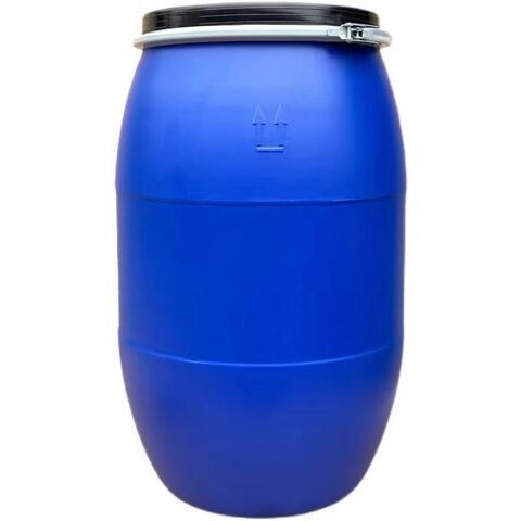 200L plastic drum blue HDPE chemical sealed oil barrel 200 litre /KG blow molding bucket double lid 55 gallon plastic drum