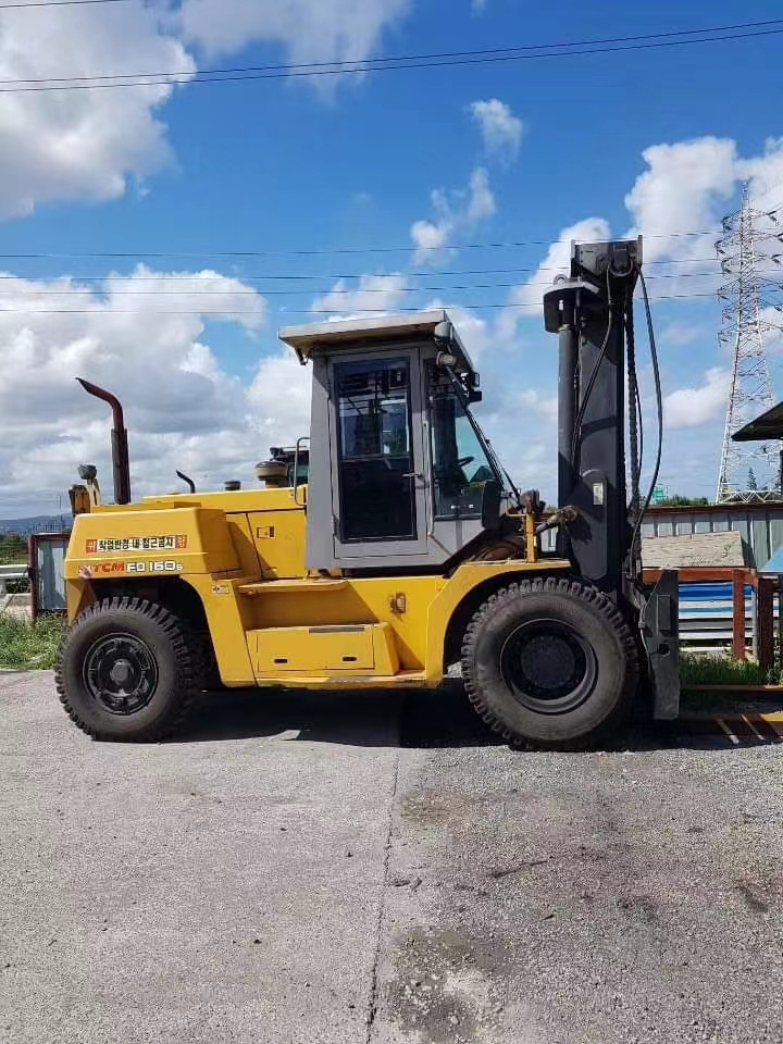 Used 15 ton TCM forklift FD150, secondhand TCM diesel forklift 15ton, used  electric  forklift TCM fd150 for sale