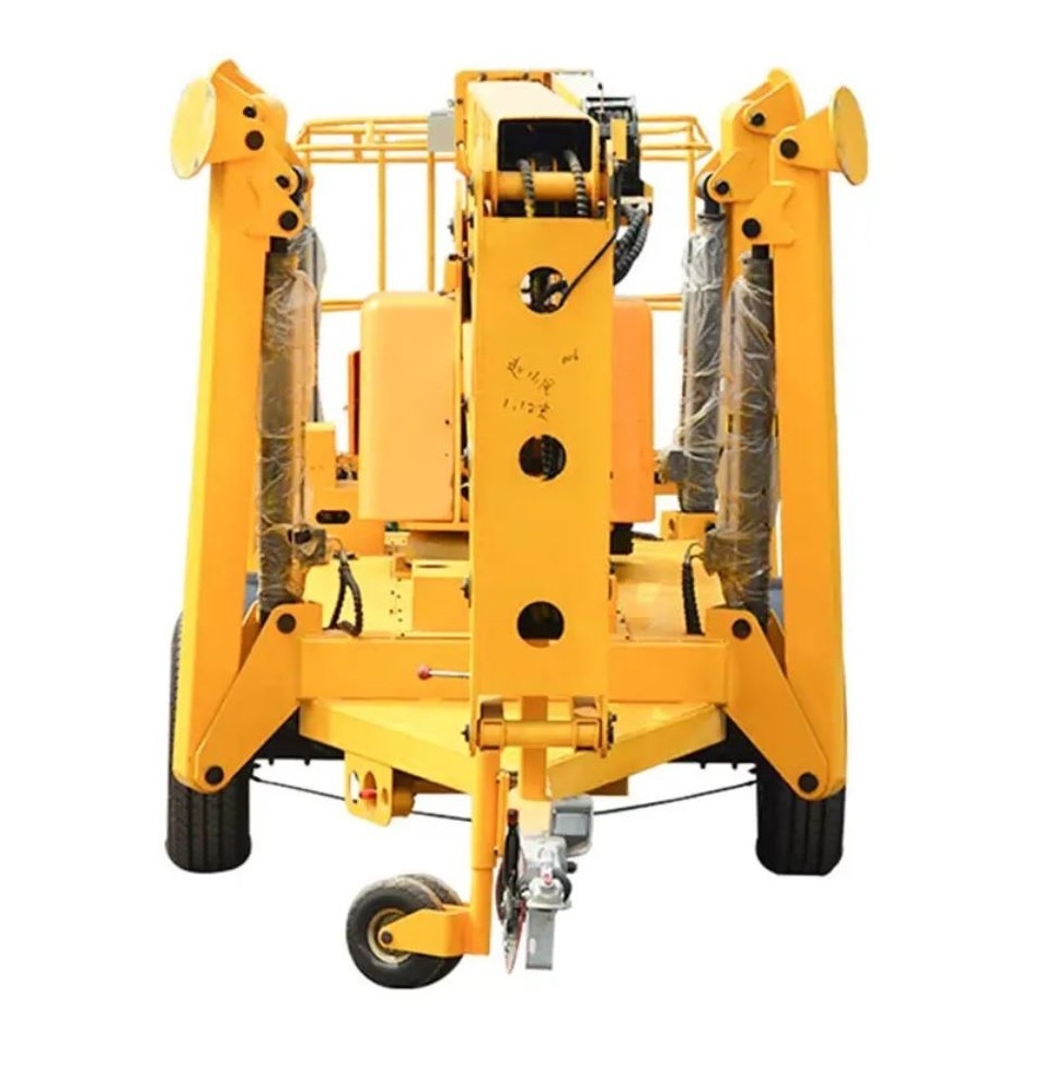 8m 10m 12m 14m 16m Articulated Electric Aerial Work Platform Self-moving Man Lift Towable Boom Lift Cherry Picker For Sale