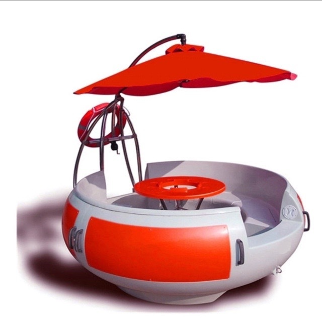 New design fiberglass water pedal boat for sale