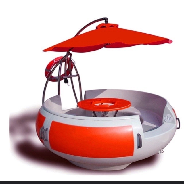 New design fiberglass water pedal boat for sale