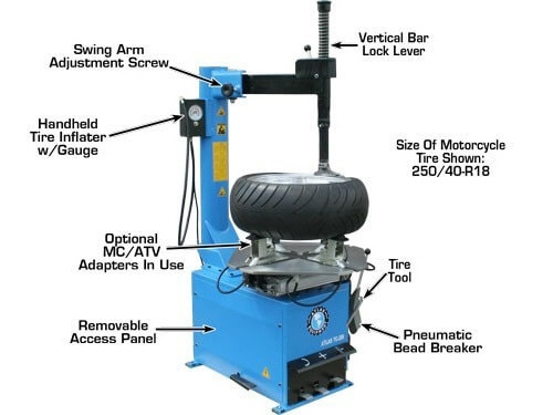 Fully Automatic Tire Changer Machine Tyre Changer Machine with Three Positions Pressing Helper Tire Changer Car Motor Bead Power