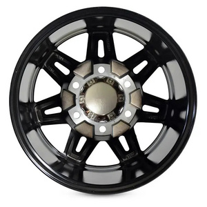 Off-road Car Wheels Black Color 15 16 Inch 5 6 Holes Aluminium Luxury Multi Spokes 4x4 Wholesale Cast Rims For SUV