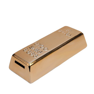 High quality commemorative custom made metal gold clad plated tungsten bar 1 oz 24k pure gold bullion bars