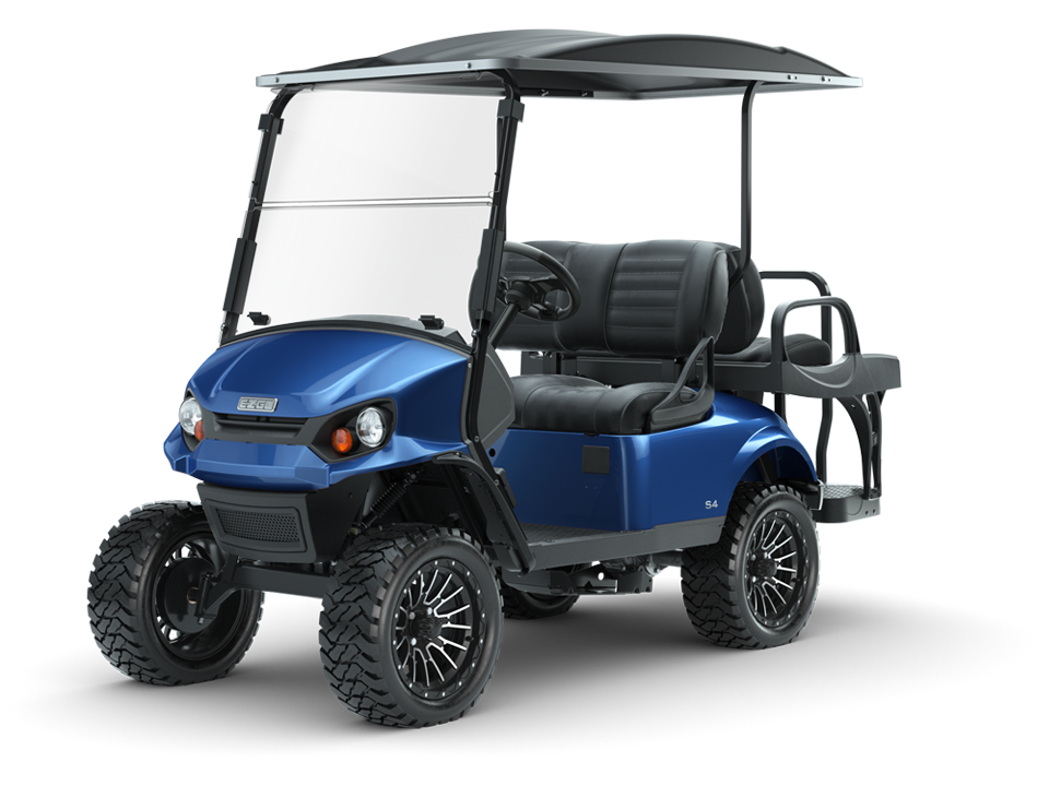 Electric Lifted Golf Cart 2 4 6 8 Seats 4x4 Gasoline Off Road Club Car for Sale Gold Color Custom Free Design