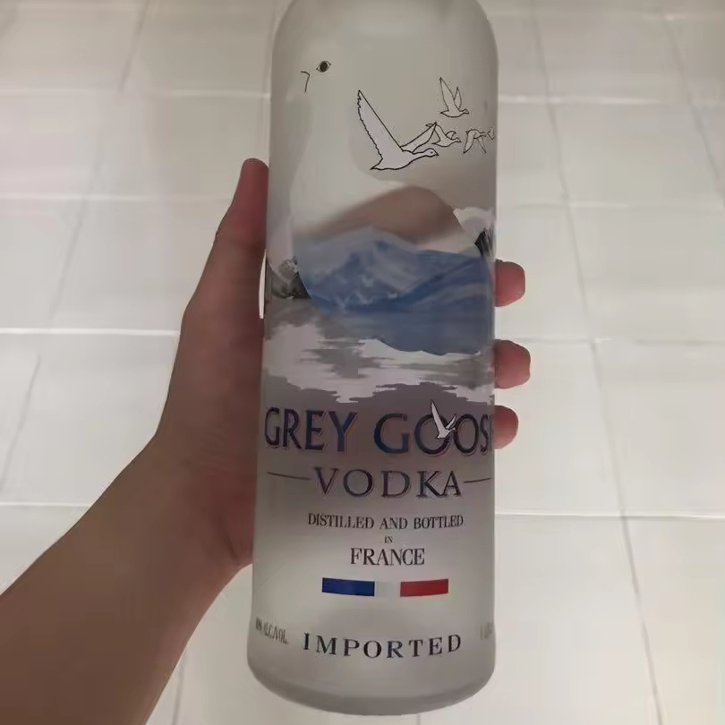 GEMEI Rechargeable Battery Power LED Luminous Grey Goose Vodka Bottle Presenter VIP Glorifier Service Display for Nightclub