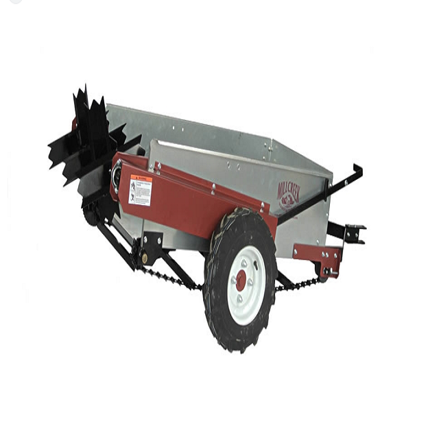 2024 New product tractor trailed horizontal helical lime muck manure spreader fertilize spreader for 60-80HP tractor