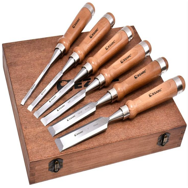 Professional Wood Carving Chisel Set 6/12/19/25mm Wood Turning Chisels High Quality Carpenter Chisel Hand Tools