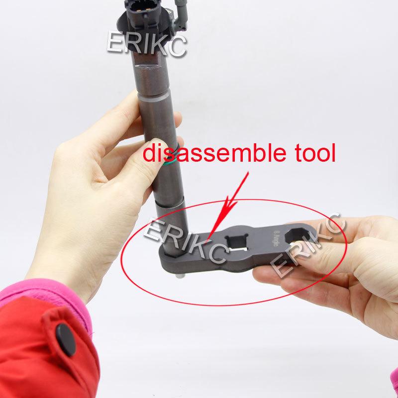 ERIKC New 2 in 1 Octagonal Sleeve Wrench Tool 6 and 8 Point Angles E1023510 For Diesel Common Rail Injector Nozzle