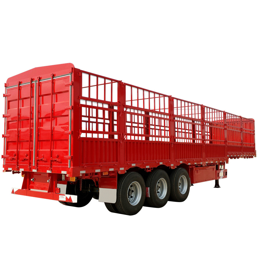 Vehicle Master Animal Fence Transport Trucks Used Cattle Trailers Animal Square Transport Fence Semi Trailer For Sale