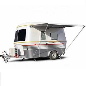 Fiberglass camper trailer mobile european motorhome bike camping trailer camper mini trailer