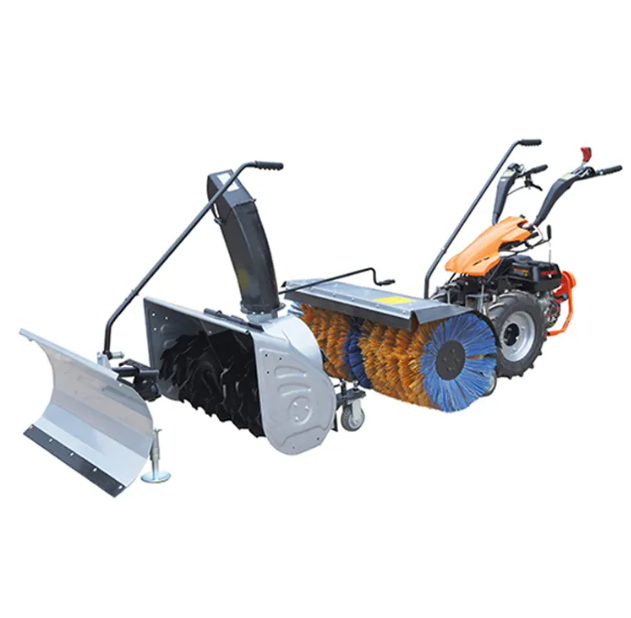 VOL-2220 Walk behind automatic snowblower machine snowblower sweeper snow removal machine