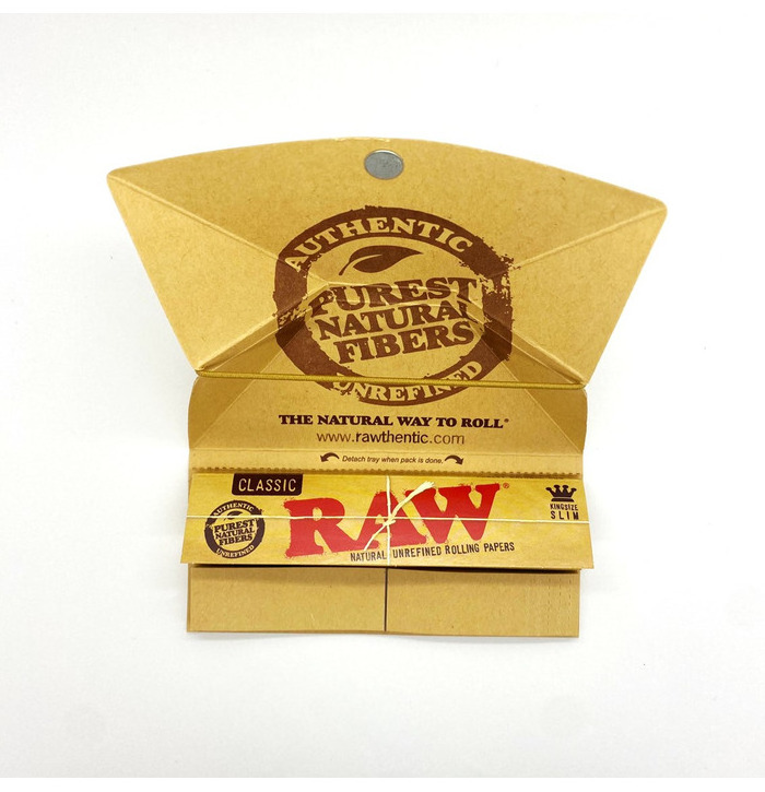 Smoking King Size Natural standard Raw Rizla Rolling Hemp Papers 100% vegan paper