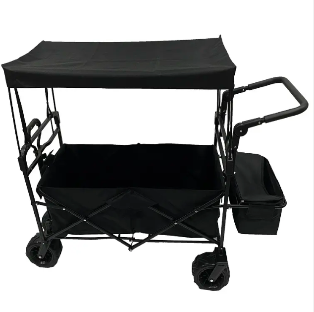 Camping Garden Beach Shopping Trolley Cart Sports Picnic AllTerrain Folding Canopy Wagon