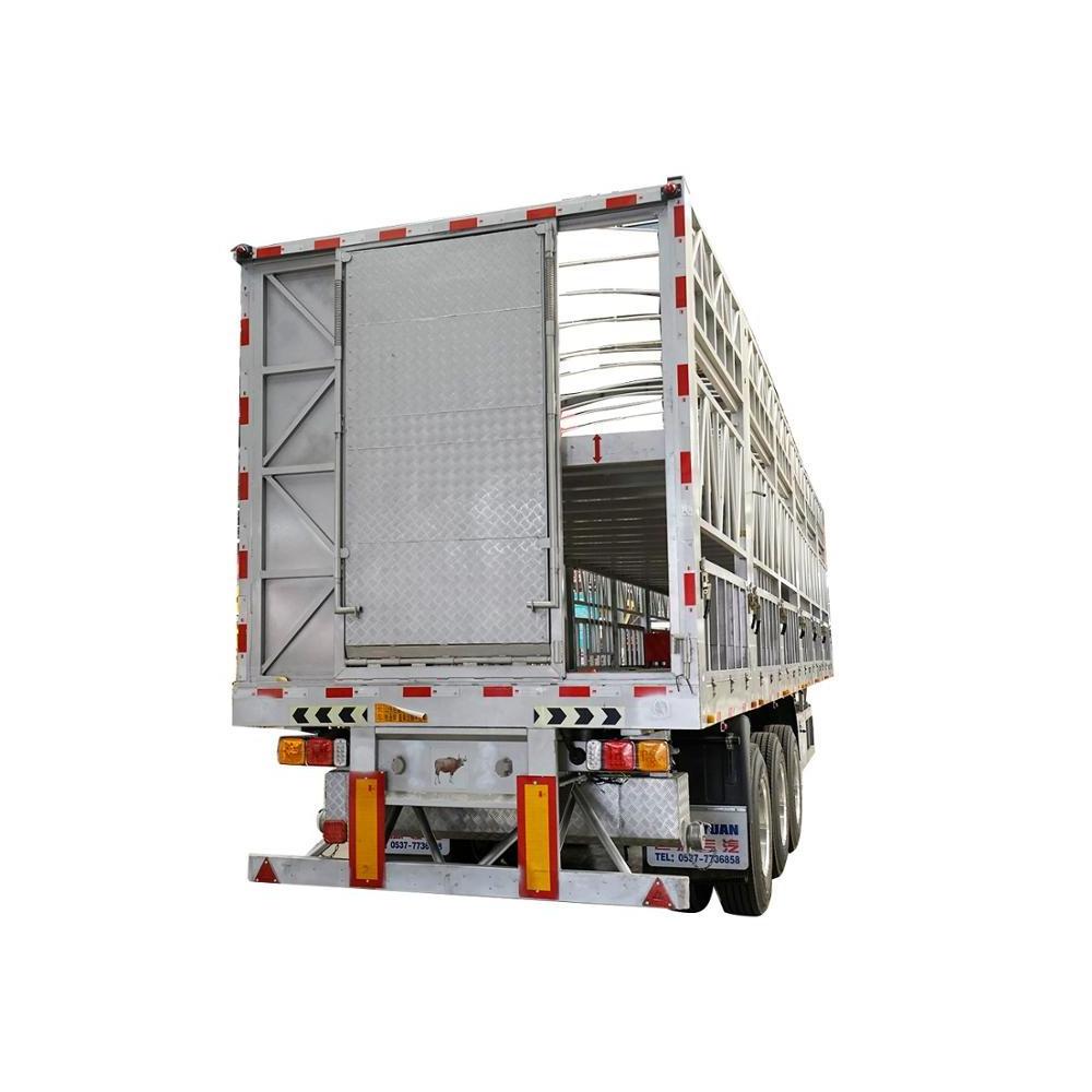 Fence cargo Semi trailer Livestock Animal Cattle Transport side wall drop deck fence cargo semi trailer