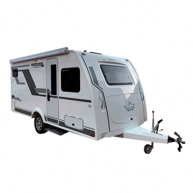 Fiberglass camper trailer mobile european motorhome bike camping trailer camper mini trailer