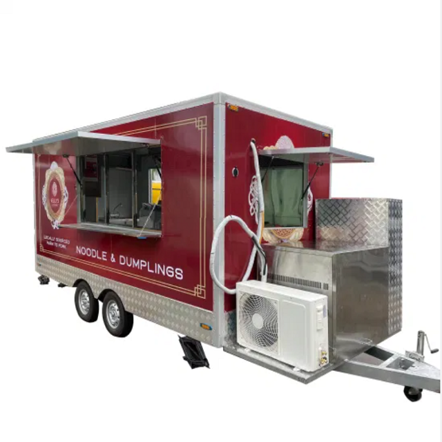 Customized Mobile Food Truck Fully Equipped kitchen Food Vending Trailers For Fast Food All Colors Available AND Ready To Ship