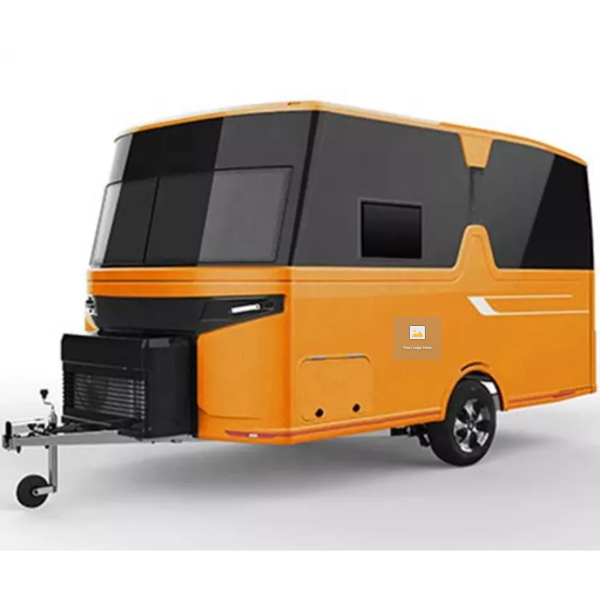 Fiberglass camper trailer mobile european motorhome bike camping trailer camper mini trailer