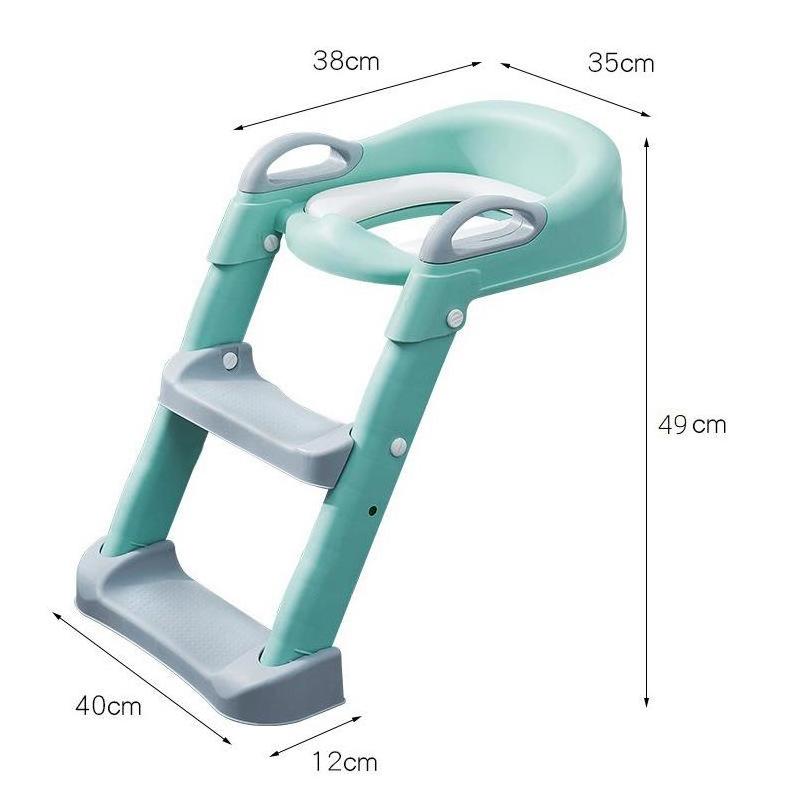 Folding design baby potty chair adjustable baby potty training seat with step stool kids ladder potty