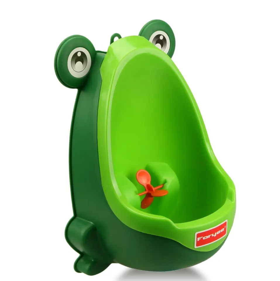 Kids Toilet Urinal For Baby Potty Training Plastic Cartoon Cute Frog Kids Urinal Standing Urine Toilet