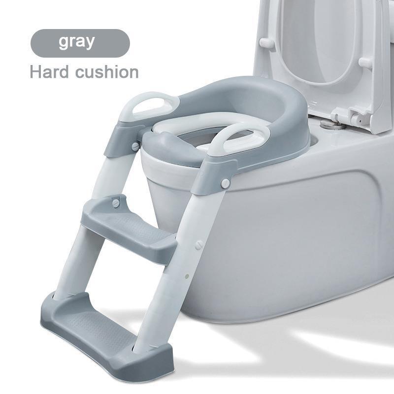 Folding design baby potty chair adjustable baby potty training seat with step stool kids ladder potty