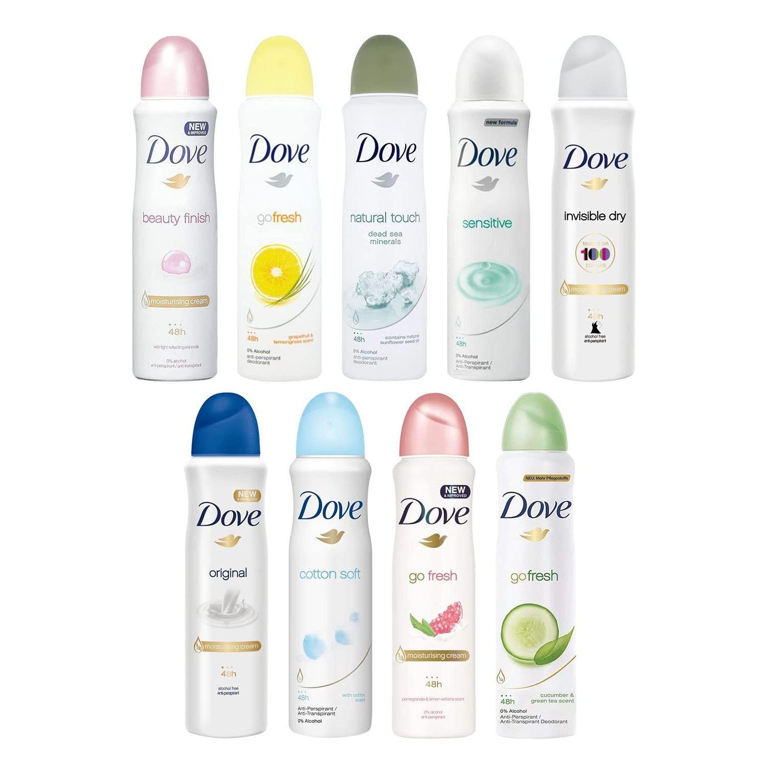 Dove Fresh Anti-Perspirant Deodorant Spray 150ml With Moisturizing Cream For 48 Hours