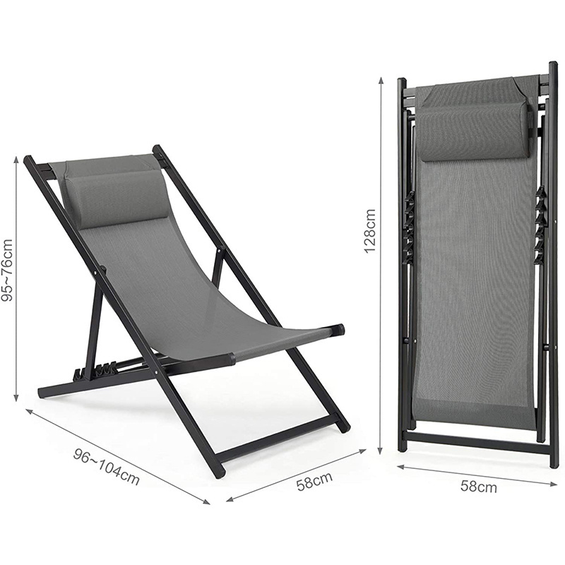 UKEA 2020 hot product outdoor furniture low seat foldable beach chair