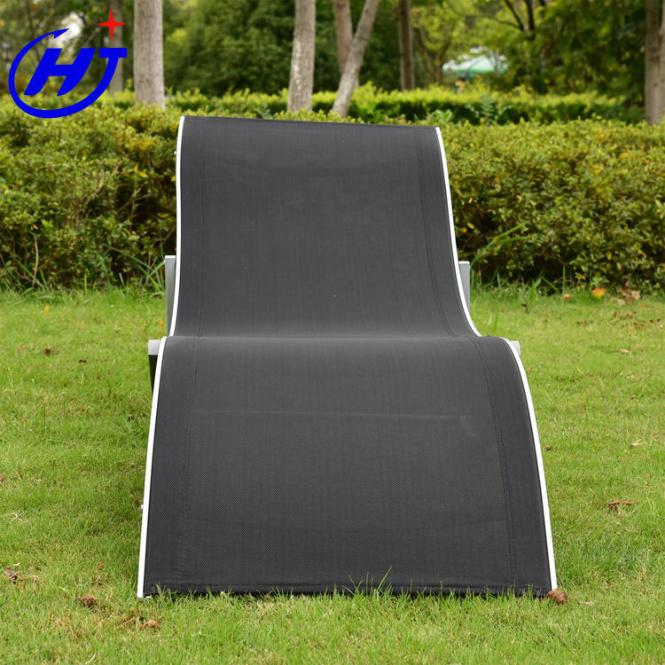 UKEA 2020 hot product durable poly-wave sun lounger s shape sun lounger