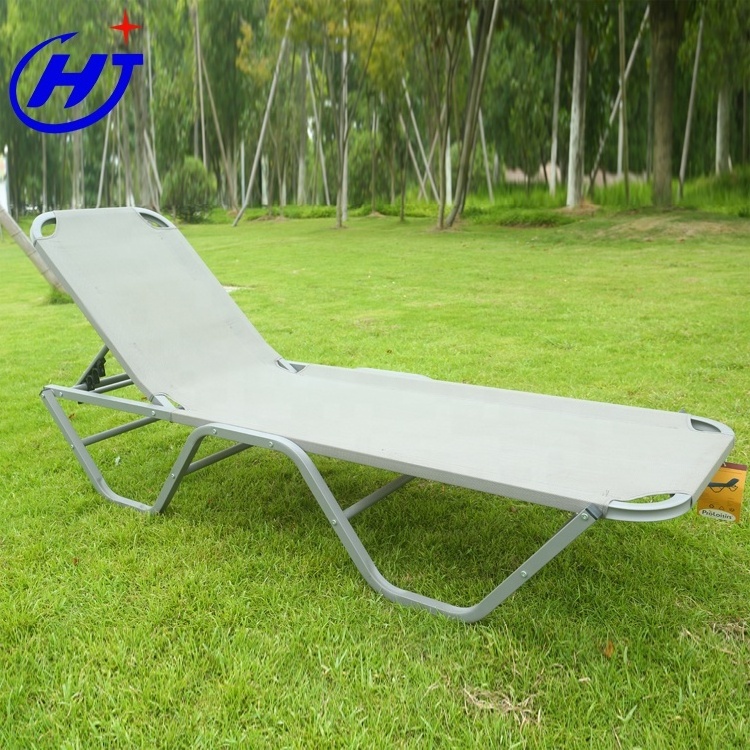 UKEA Folding Sunbed Aluminum Sun Bed Beach Chaise Lounger