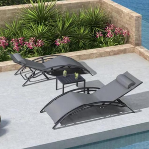 park Garden poolside furniture lounge pool fibreglass sunbeds in water pool chaise lounge chair