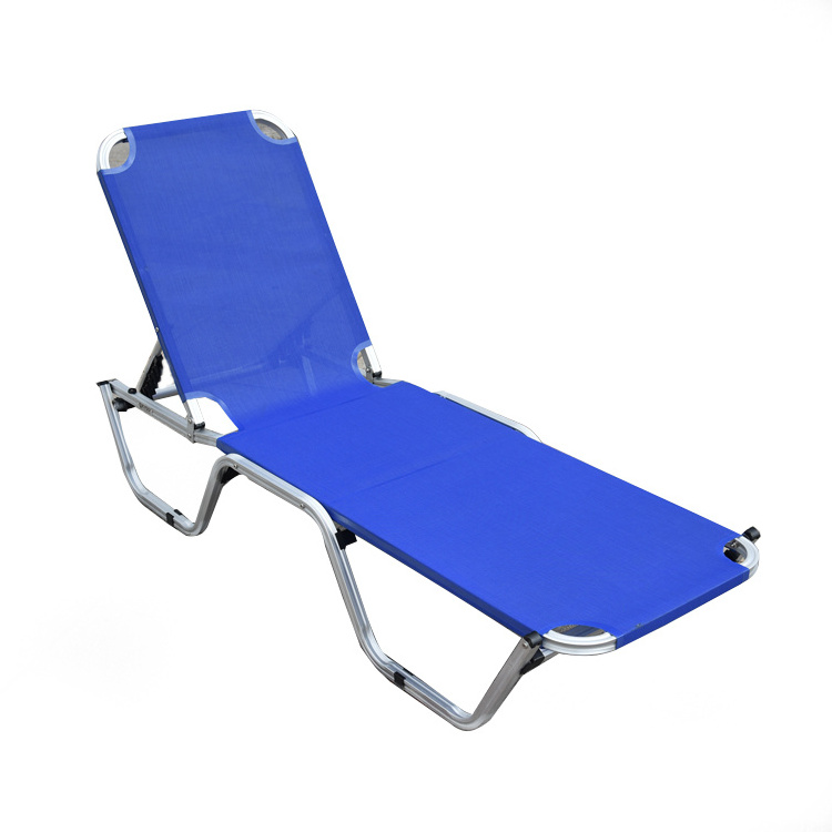 UKEA High Quality Camping Lay Flat for Beach Lounger Aluminium Frame Swimming Pool Lounge Chair