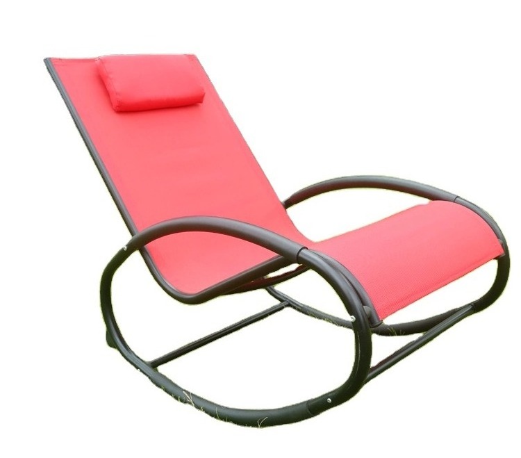 All-weather Garden Furniture Outdoor Steel Rocking Chair High Quality  Sun Lounger Beach Swimming Pool Chair