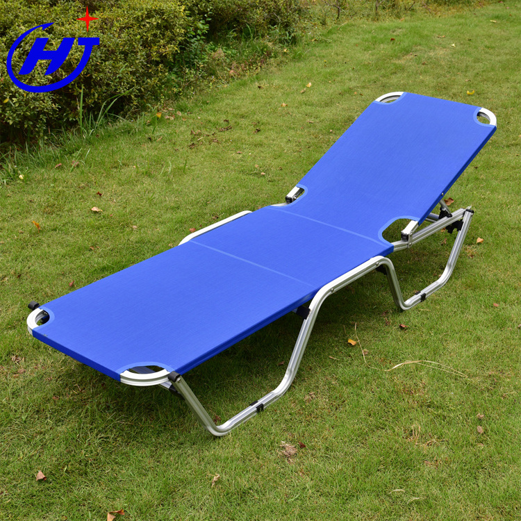 UKEA High Quality Camping Lay Flat for Beach Lounger Aluminium Frame Swimming Pool Lounge Chair