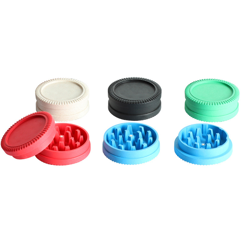 UKETA Eco friendly biodegradable 55mm plastic grinder herb biodegradable herb grinder tobacco herb grinder