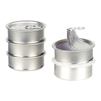 UKETA Wholesale Cali Press In Self Seal Tin With Tuna Can Hoop Ring Airtight Smell Proof Container Empty Tuna Cans Tin Cans