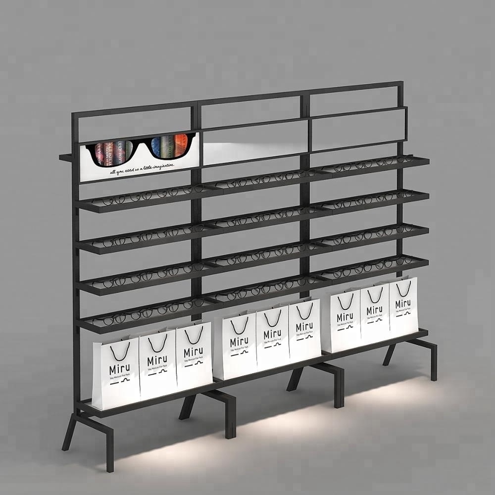 Modern sunglasses shop furniture floor standing optical display rack