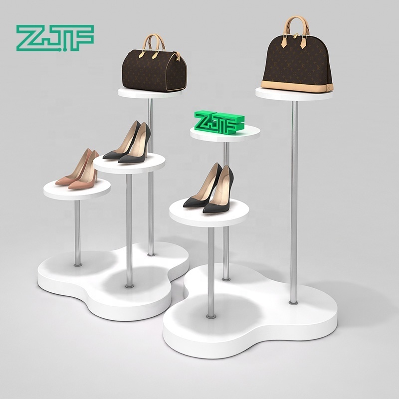 Boutique shopwindow shoes display table