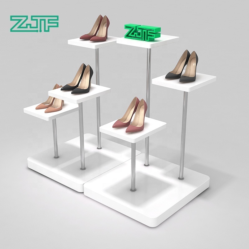 Boutique shopwindow shoes display table