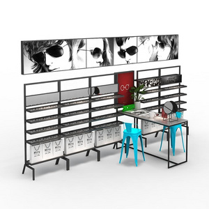 Modern sunglasses shop furniture floor standing optical display rack